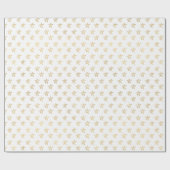 Gouden sterren stralen helder cadeaupapier (Vlak)