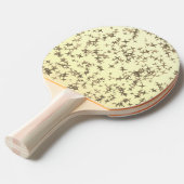 Gouden sterren tafeltennisbatje (Voorkant Gekanteld)