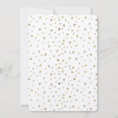Gouden sterren verjaardag kaart (Achterkant)