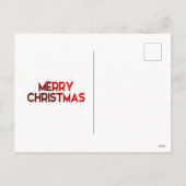 Gouden sterren, versieringen, vrolijk kerstfeest feestdagenkaart (Achterkant)