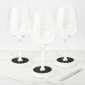 Gouden Sterren Wijnglaslabel (Set)