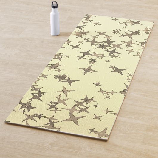Gouden sterren yogamat (In situ)