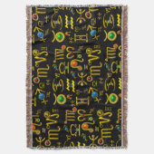 GOUDEN STERRENBEELD JUWELEN, EDELSTENEN, ASTROLOGI DEKEN (Voorkant Verticaal)