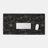 Gouden Sterrenbeeld Sterrenstelsel Patroon Bureaumat (Keyboard & Muis)