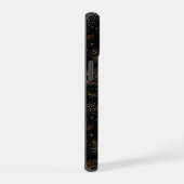 Gouden Sterrenbeeld Sterrenstelsel Patroon iPhone 15 Case (Rechterkant)
