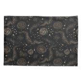 Gouden Sterrenbeeld Sterrenstelsel Patroon Kussensloop (Achterkant-Links)