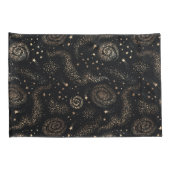 Gouden Sterrenbeeld Sterrenstelsel Patroon Kussensloop (Achterkant-Rechts)