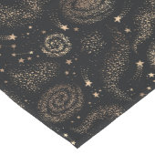 Gouden Sterrenbeeld Sterrenstelsel Patroon Medium Tafelloper (Hoek)