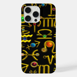 GOUDEN STERRENBEELD VERJAARDAGSIERADEN,EDELSTENEN, iPhone 15 PRO MAX CASE