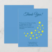 Gouden Sterrenmaan, Picton Blauwe Verjaardag Dank  (Voorkant / Achterkant)