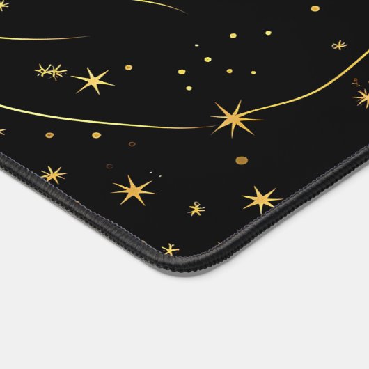 Gouden Sterrennacht Celestial Desk Mat (Hoek)