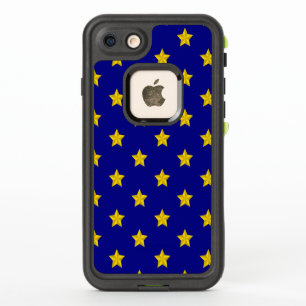 Gouden sterrenpatroon, marineblauw, exclusief
