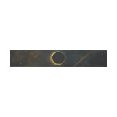 Gouden Sterrenstof Eclips Hemels Huwelijk Uitnodigingen Wikkel (Vlak)