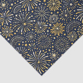 Gouden stervuurwerkpatroon tissuepapier (Detail)