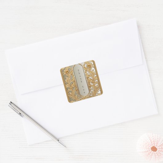 Gouden  Sticker (Envelop)