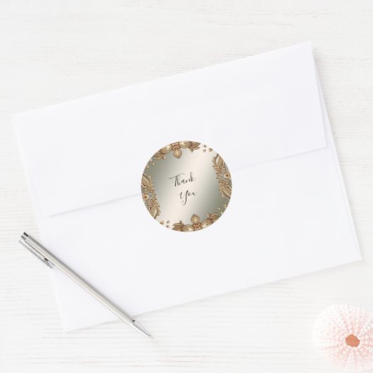 Gouden  Sticker (Envelop)