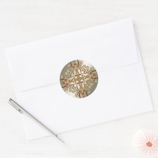 Gouden  Sticker (Envelop)