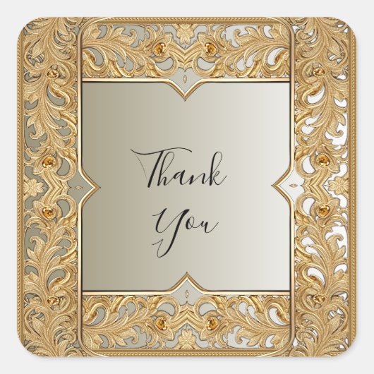 Gouden  Sticker (Voorkant)