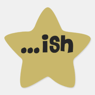 Gouden sticker... vis! ster sticker