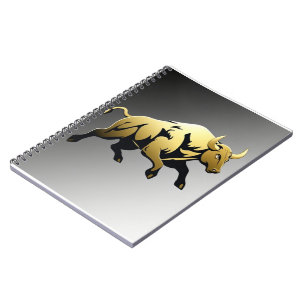 Gouden Stier – Embleem van Kracht & Welvaart Notitieboek