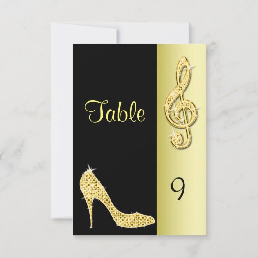 Gouden Stiletto & Drieklank Kaart (Achterkant)