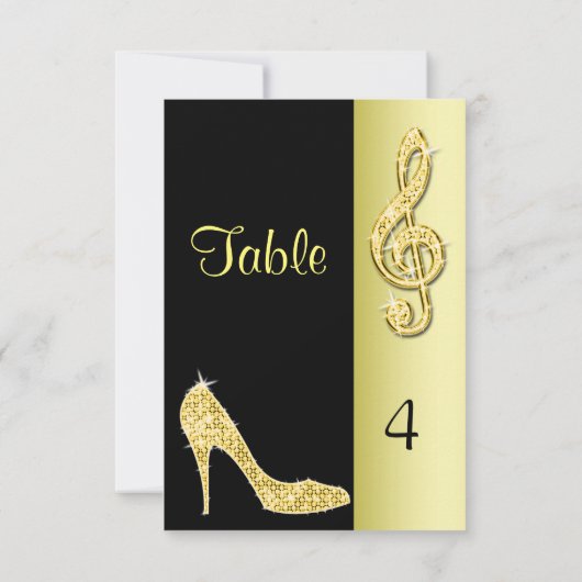 Gouden Stiletto & Drieklank Kaart (Achterkant)