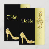 Gouden Stiletto & Drieklank Kaart (Voorkant / Achterkant)