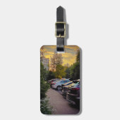 Gouden Stilt Bagage Label – Aanpasbaar (Voorkant verticaal)