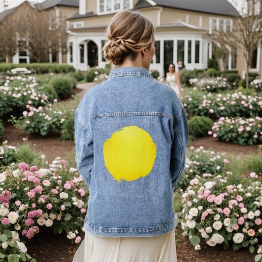 Gouden Stilte Denim Jacket (Huwelijk Achterkant)