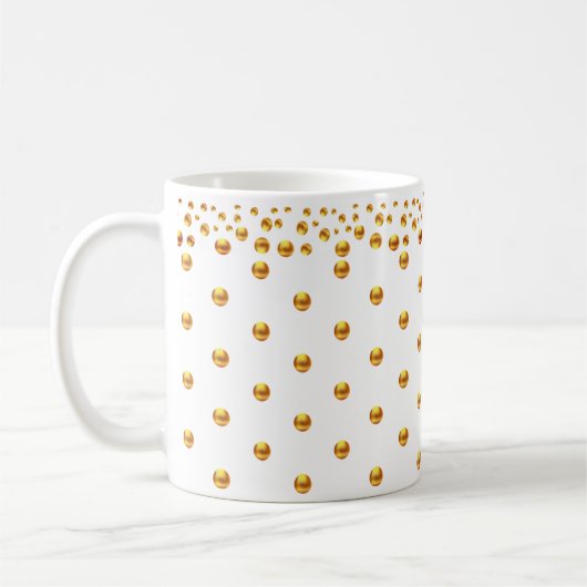 Gouden Stip Confetti Koffiemok (Links)