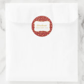 Gouden Stippen Afstudeersticker Ronde Sticker (Tas)