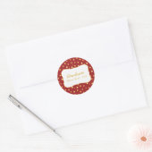 Gouden Stippen Afstudeersticker Ronde Sticker (Envelop)