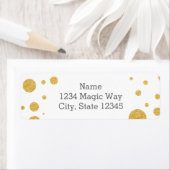 GOUDEN STIPPEN Confetti Party ELKE KLEUR Adresetik Etiket (Insitu)
