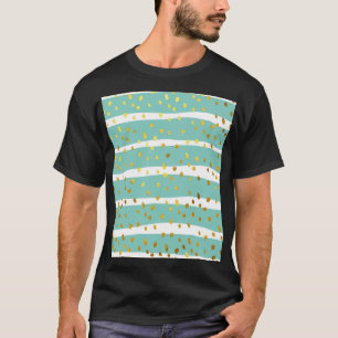 Gouden Stippen en strepen: Elegant Patroon T-shirt