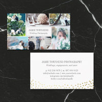 Gouden Stippen Foto Collage Professionele Fotograa