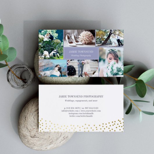 Gouden Stippen Heather Fotocollage Fotograaf Visitekaartje