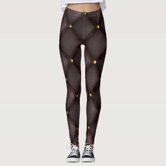Gouden Stippen Leggings (Voorkant)