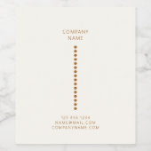 Gouden stippen Minimalistisch Eenvoudig Profession Wijn Etiket (Enkel label)