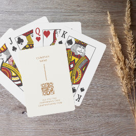 Gouden Stippen Minimalistische Eenvoudige Cream Bu Pokerkaarten