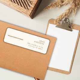 Gouden Stippen Minimalistische Eenvoudige Professi Etiket