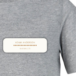 Gouden Stippen Minimalistische Eenvoudige Professi Naamplaatje