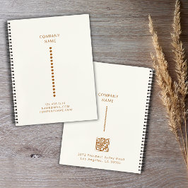 Gouden Stippen Minimalistische Eenvoudige QR Code  Notitieboek