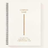 Gouden Stippen Minimalistische Eenvoudige QR Code  Notitieboek (Voorkant)