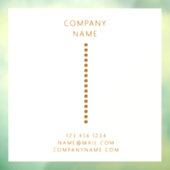 Gouden stippen Minimalistische Eenvoudige QR-code  Raamsticker (Vel 3)