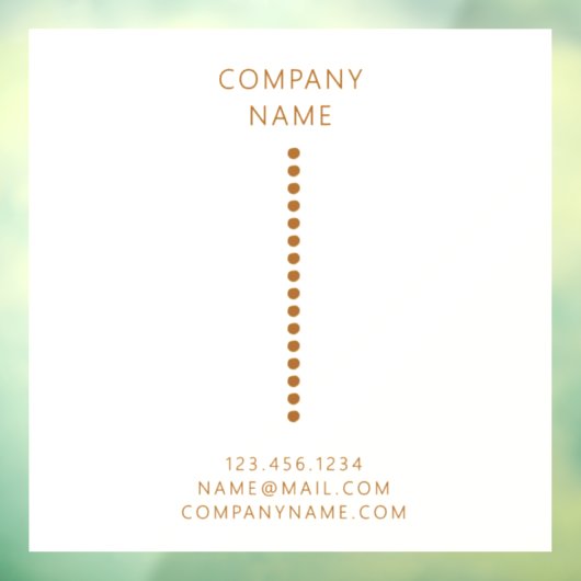 Gouden stippen Minimalistische Eenvoudige Qr Code  Raamsticker (Vel 3)