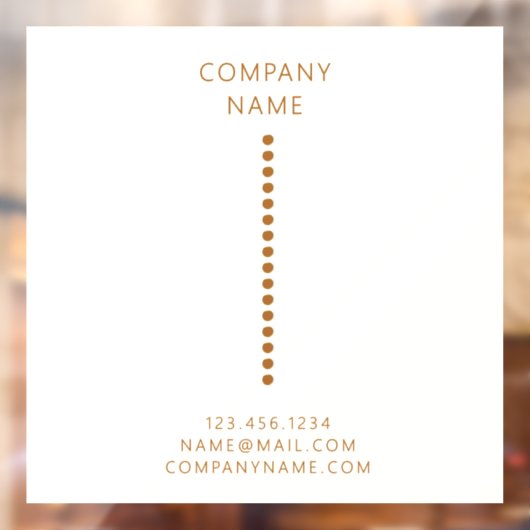 Gouden stippen Minimalistische Eenvoudige QR-code  Raamsticker (Vel 2)