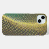 Gouden stippen op grijs en groen Case-Mate iPhone case (Achterkant (horizontaal))
