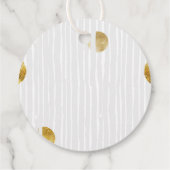 Gouden Stippen S'more Liefde Trouwronde Bedankjes Labels (Achterkant)