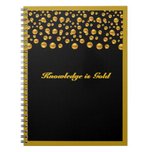 Gouden stippenconfetti notitieboek
