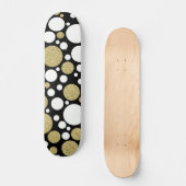 Gouden Stippenpatroon Persoonlijk Skateboard (Voorkant)